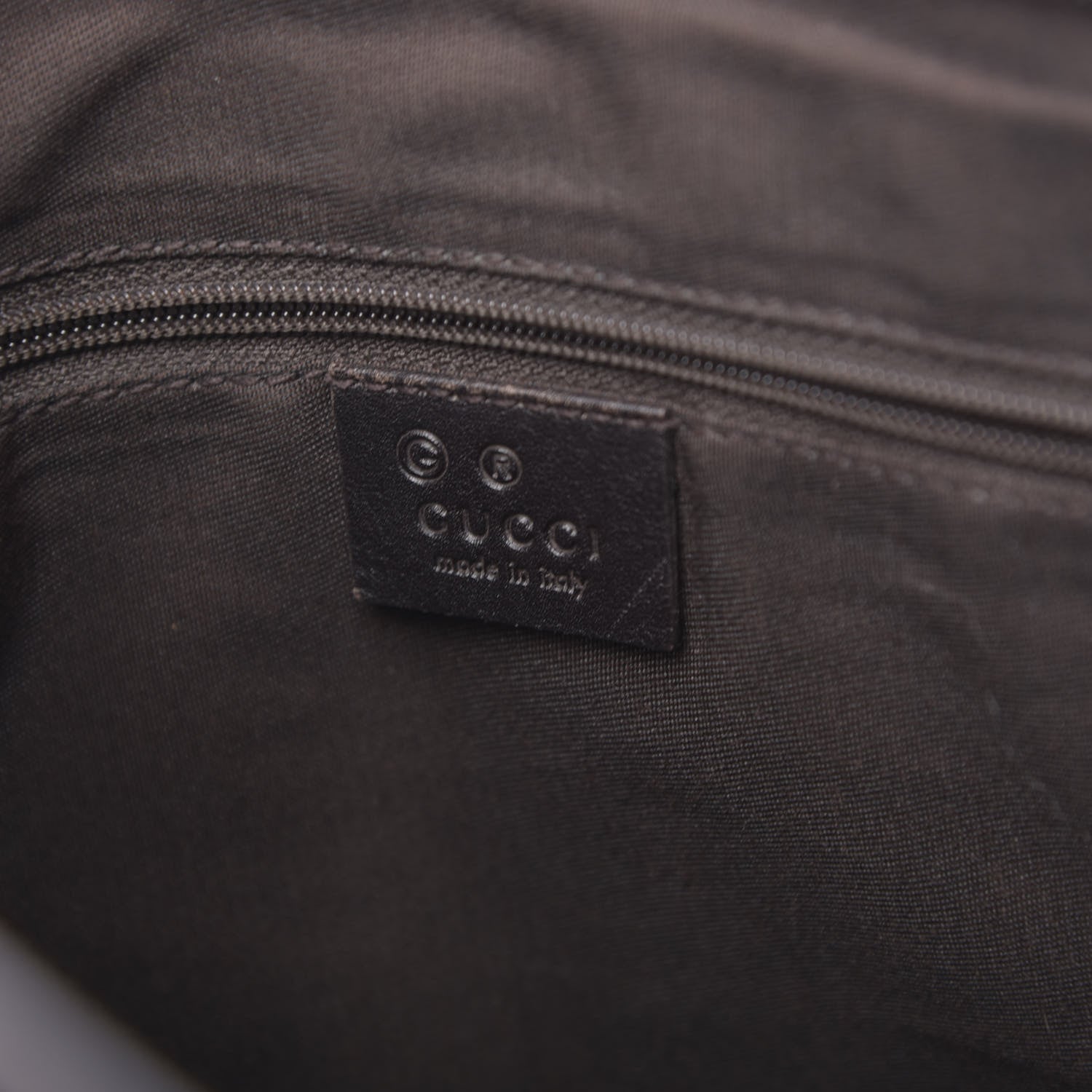 Gucci Calfskin Horsebit Embossed Abbey Messenger Dark Brown 6 of 10