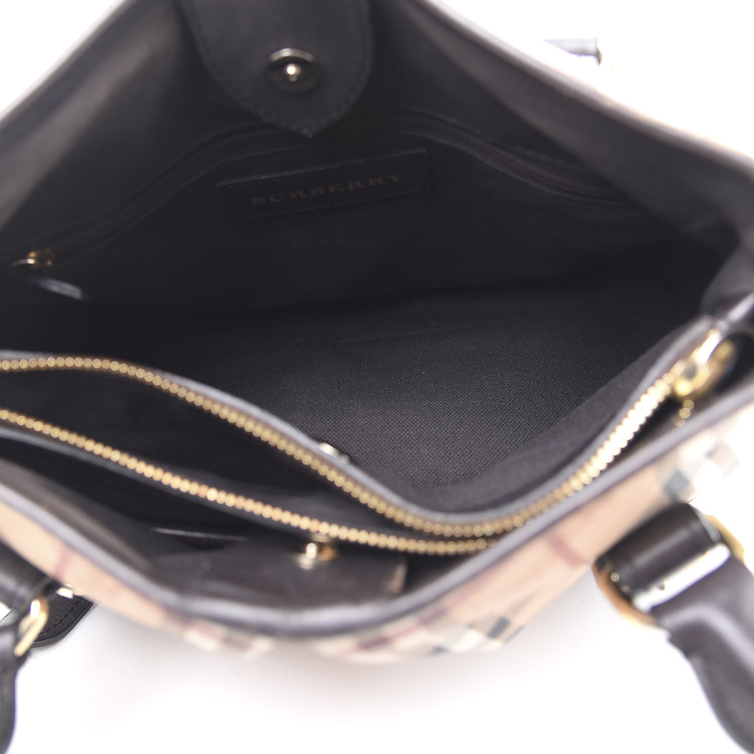 Burberry Haymarket Check Small Northfield Tote Chocolate 5 of 22