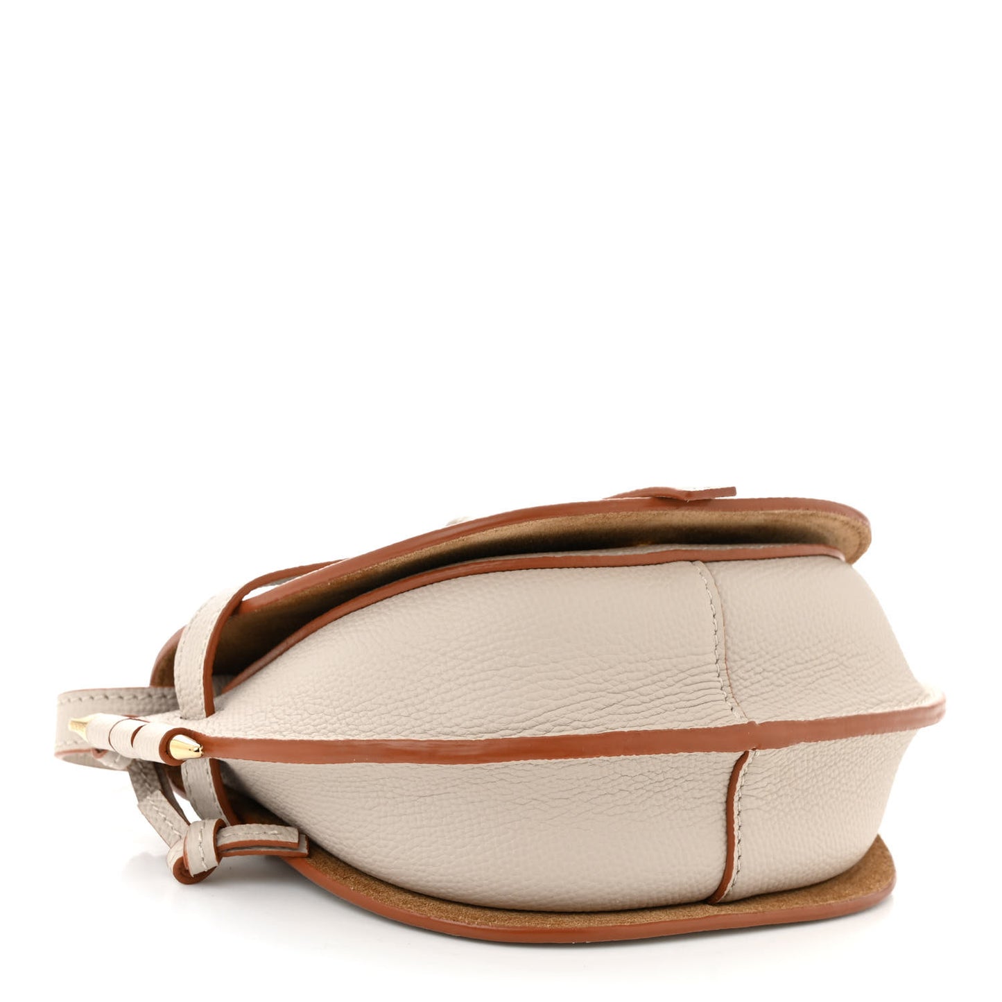 Grained Calfskin Mini Gate Dual Bag Light Ghost