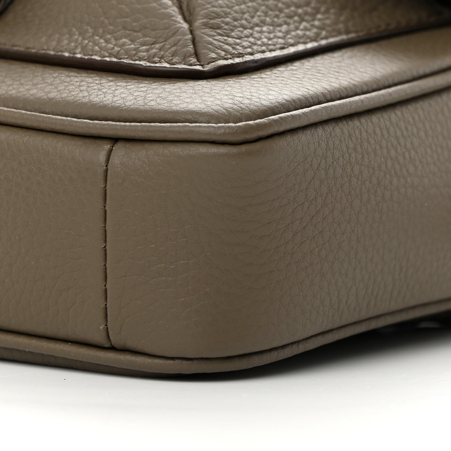 Grained Calfskin Mini Hit The Road Bag Brown