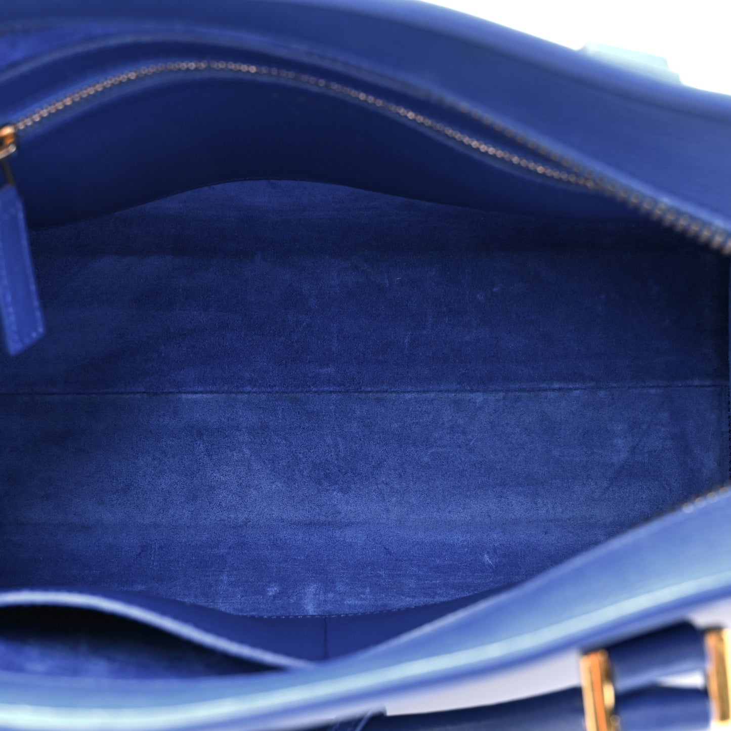 Calfskin Small Monogram Cabas Blue Majorelle