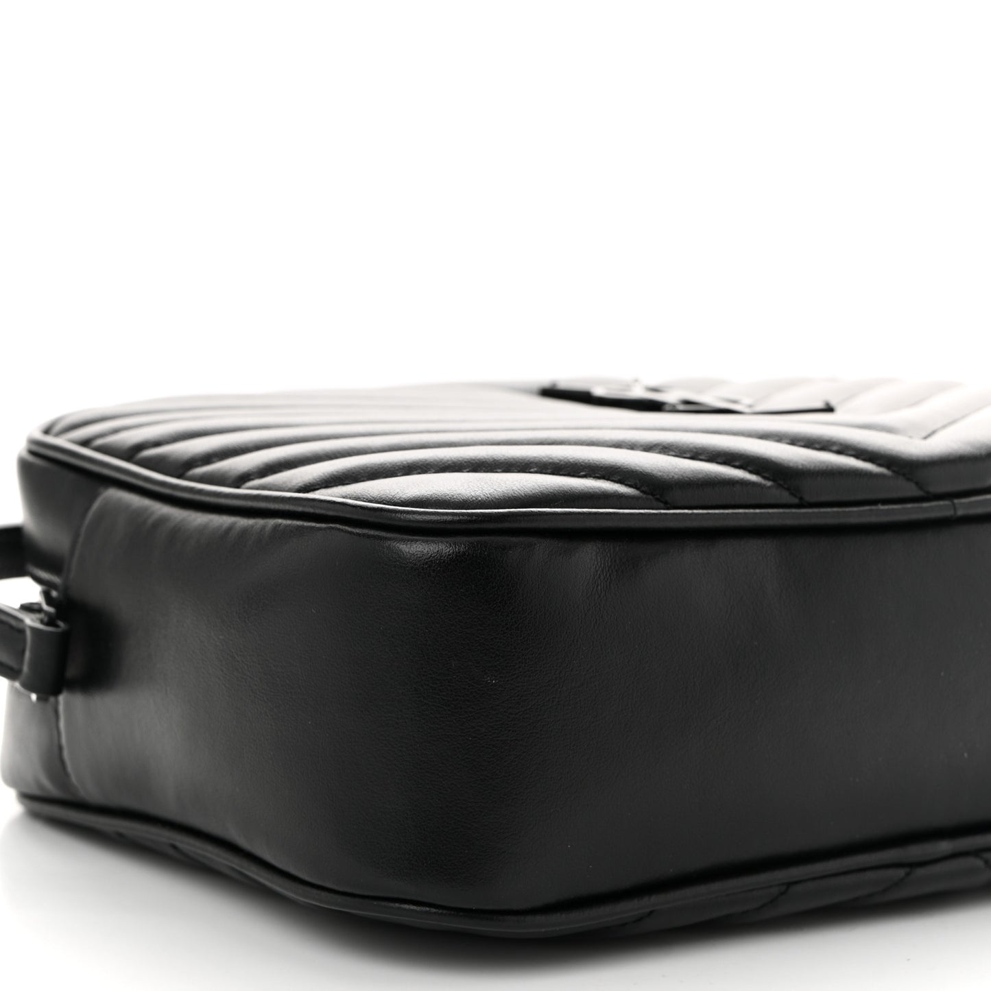 Calfskin Matelasse Monogram Monochrome Lou Camera Bag Black