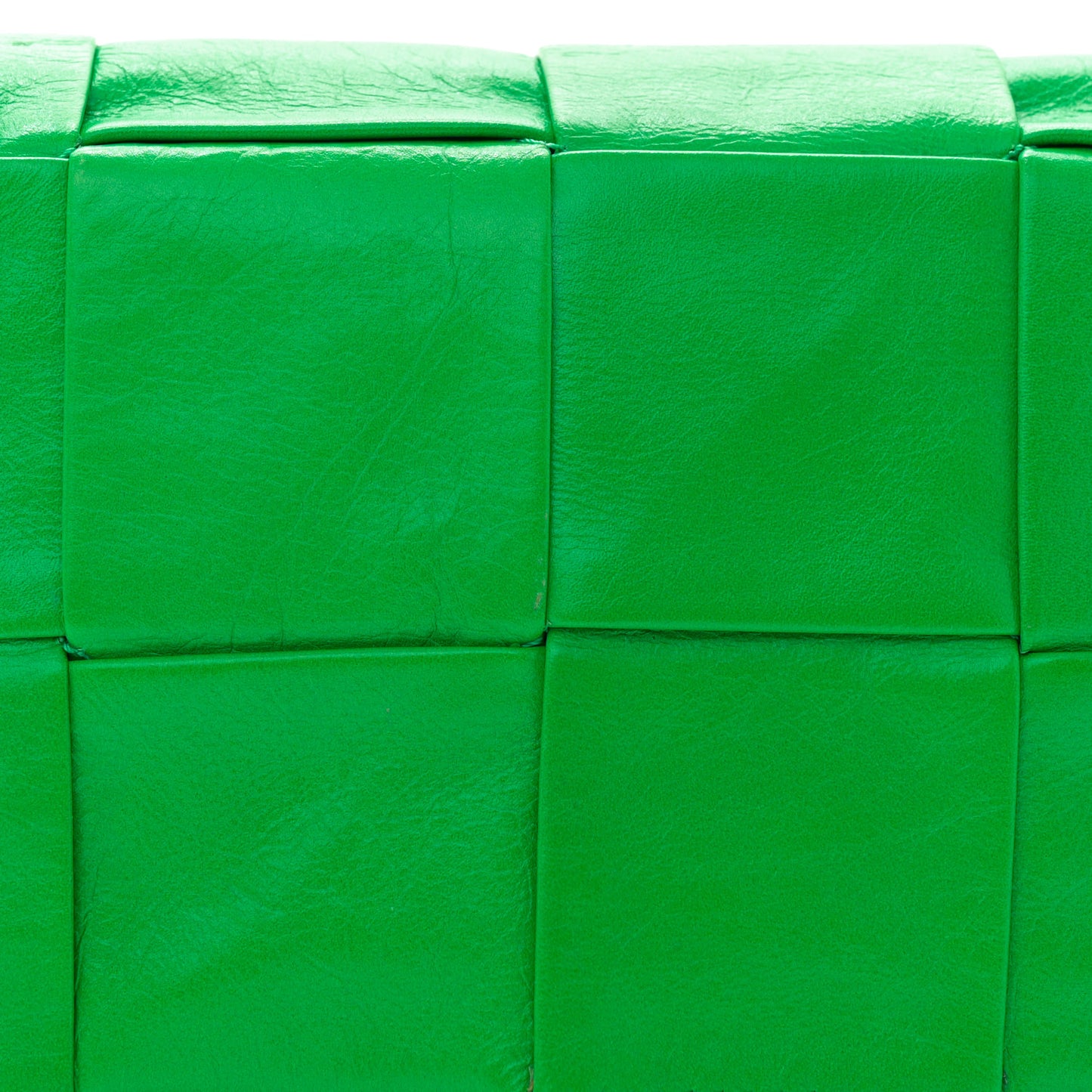 Paper Calfskin Intreccio Cassette Belt Bag Parakeet