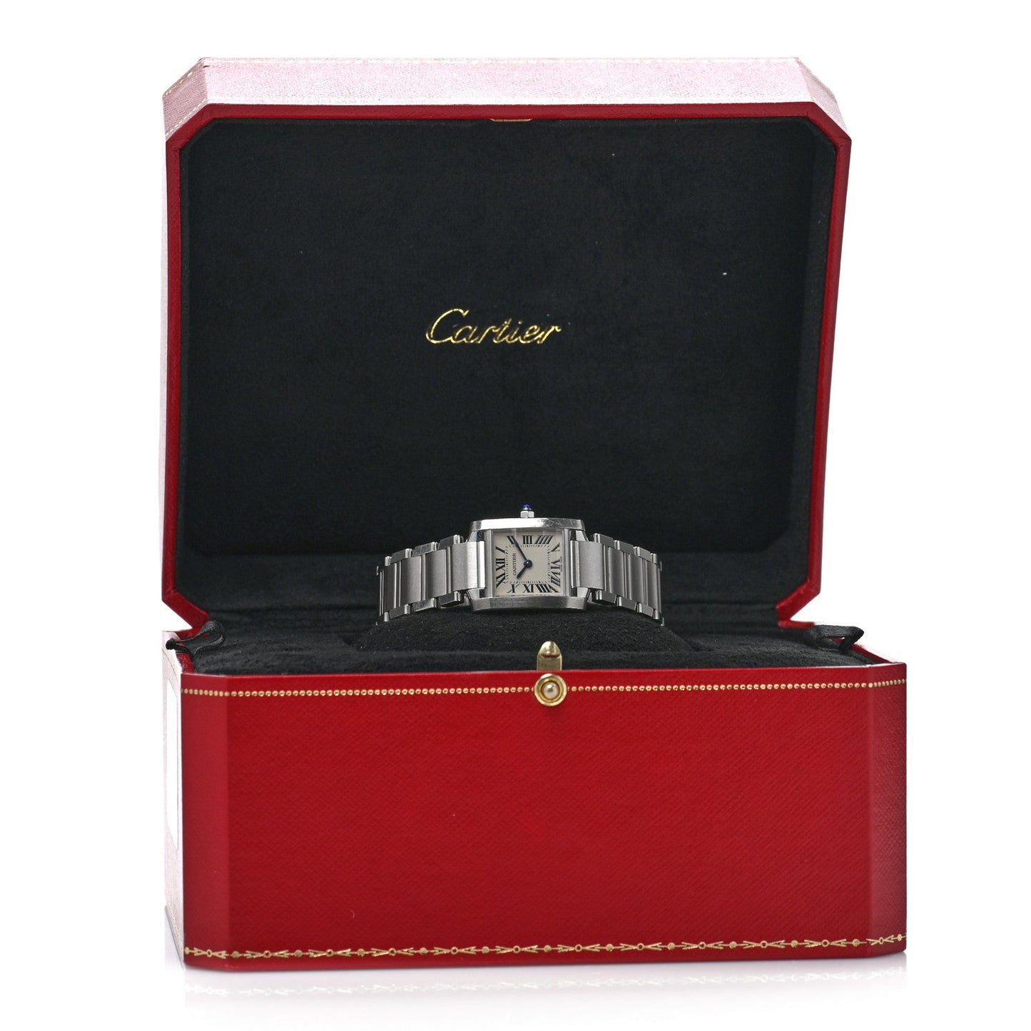 Stainless Steel 20mm Tank Francaise Quartz Watch