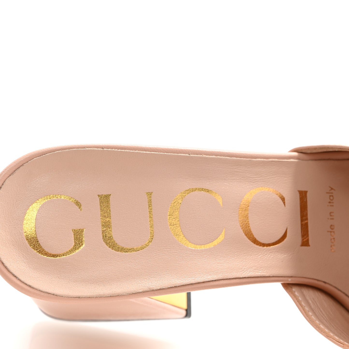 Nappa Horsebit 75mm Slide Sandals 36 Skin Rose