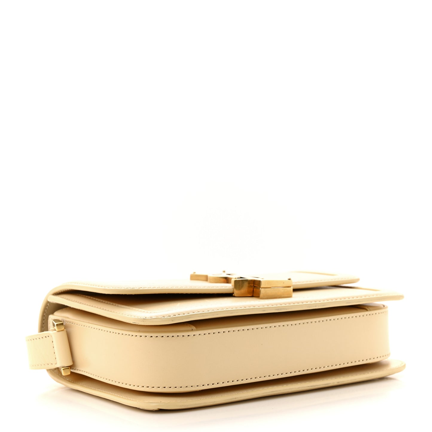Smooth Calfskin Small Solferino Satchel Ivory Natural