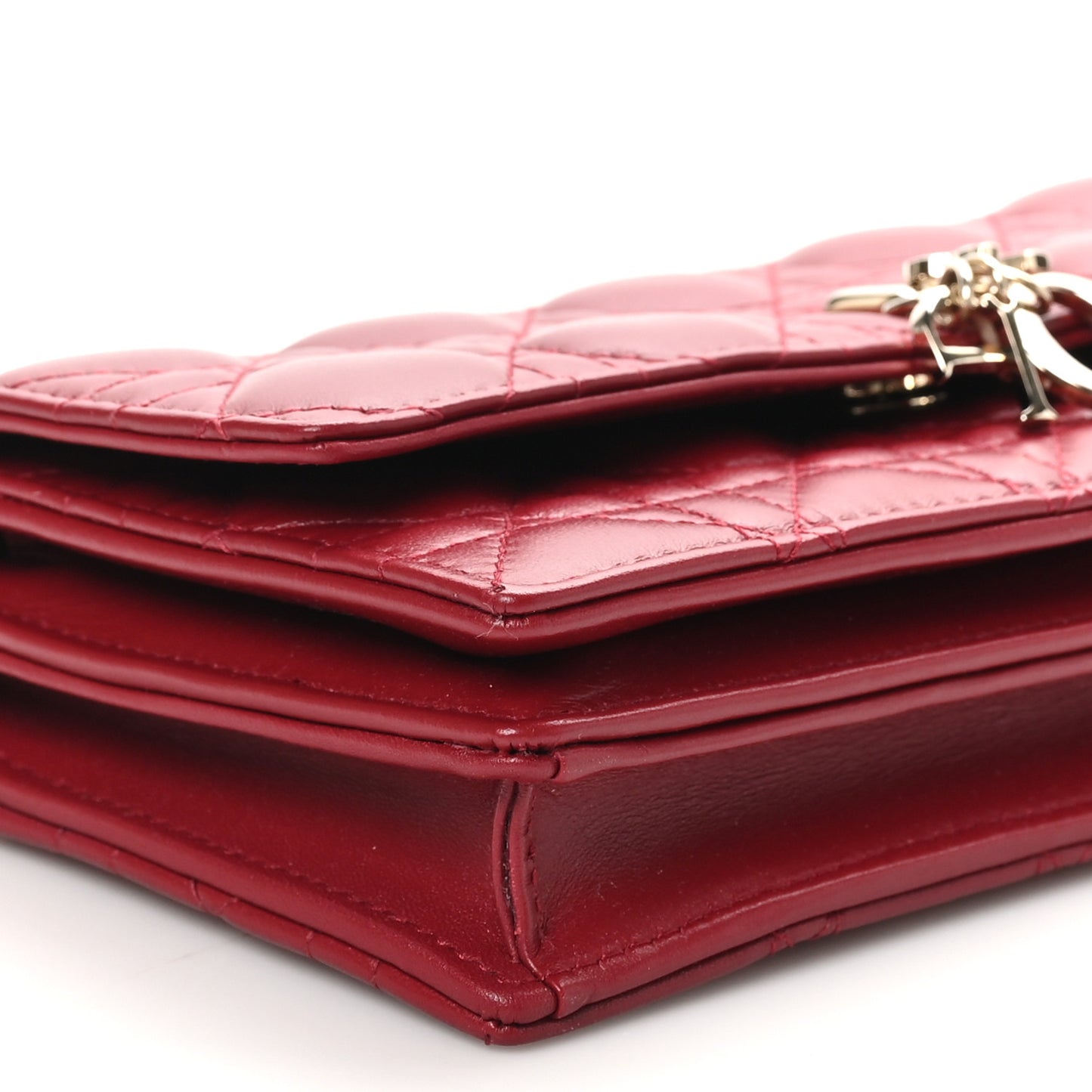Lambskin Cannage Mini My Dior Bag Burgundy