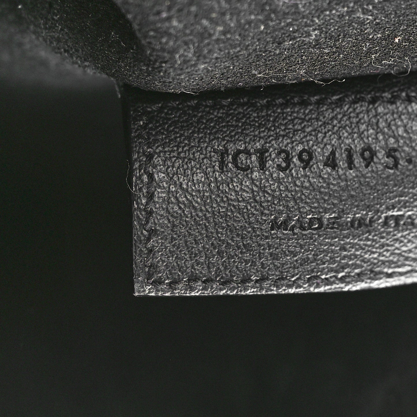 Calfskin Large Shopping Tote Black