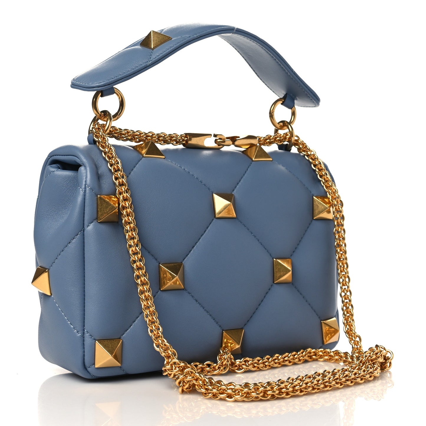 Nappa Medium Roman Stud Shoulder Bag Niagara