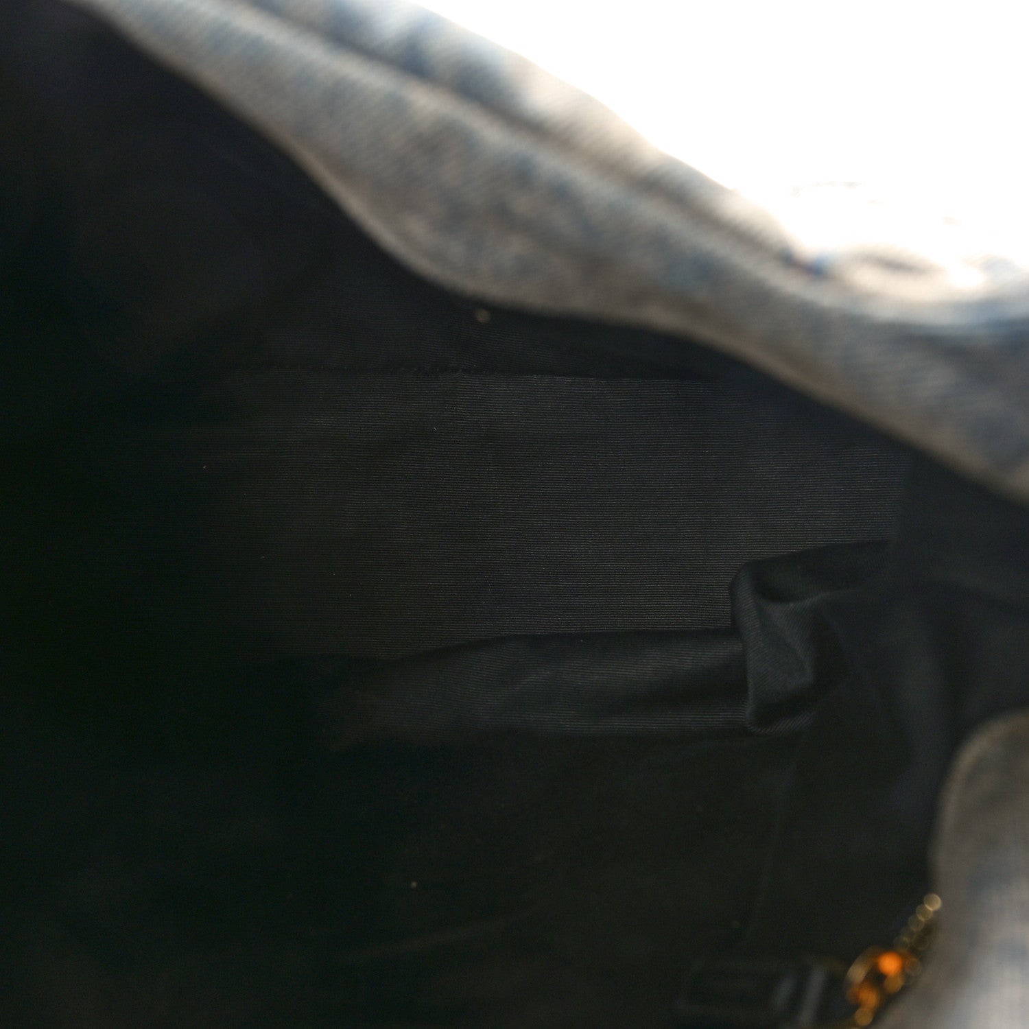 Saint Laurent Denim Quilted Medium Loulou Puffer Monogram Chain Satchel Blue Cinnamon 5 of 8