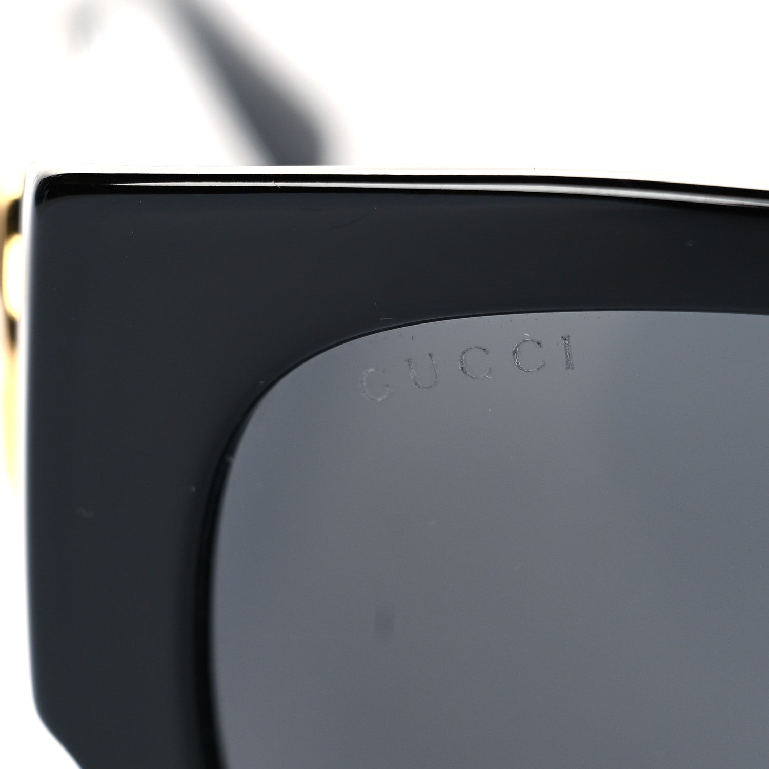 Gucci Acetate Square Frame Sunglasses GG0142SA Black 5 of 8