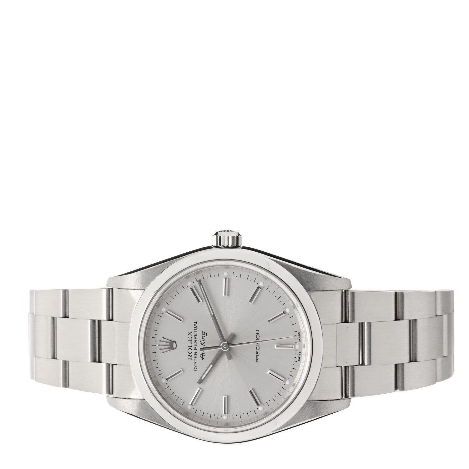 Rolex Stainless Steel 34mm Air-King Oyster Perpetual Precision Watch Silver 14000M 2 of 4