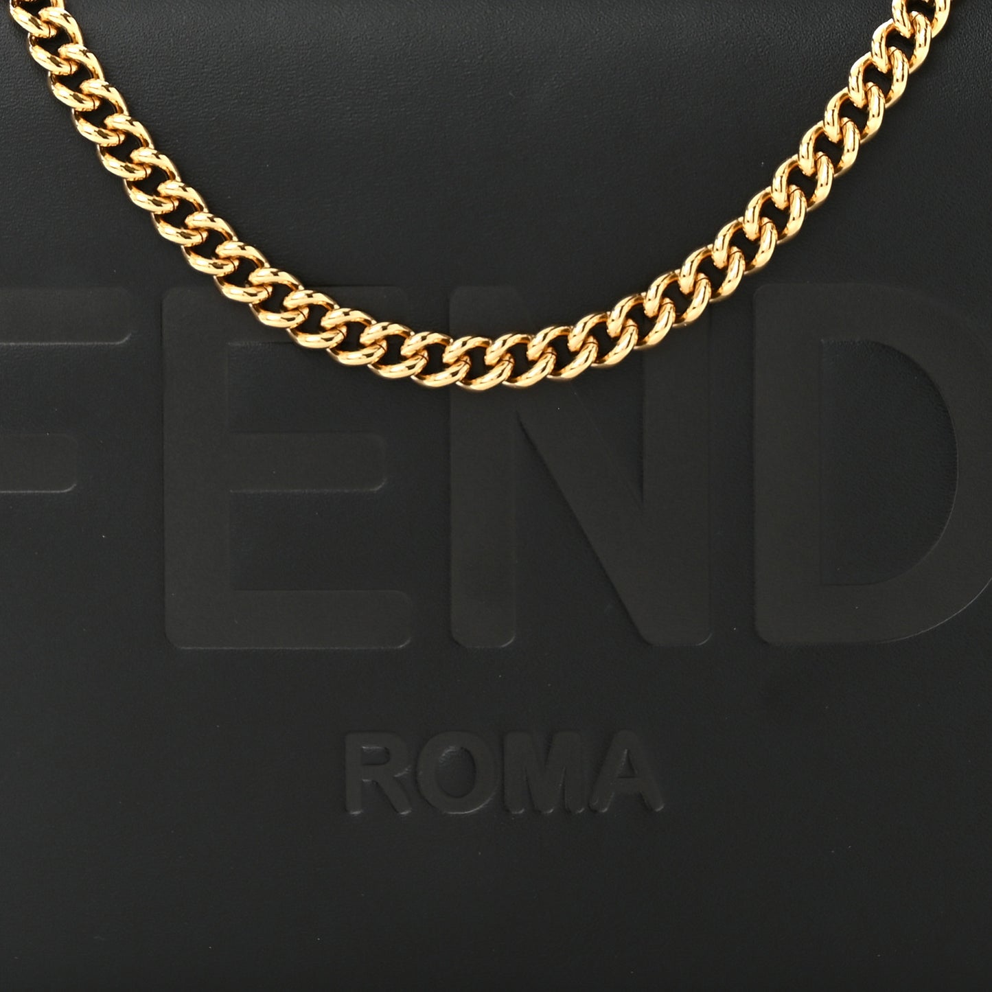 Vitello King Tamponato Logo Embossed Medium Wallet On Chain Black