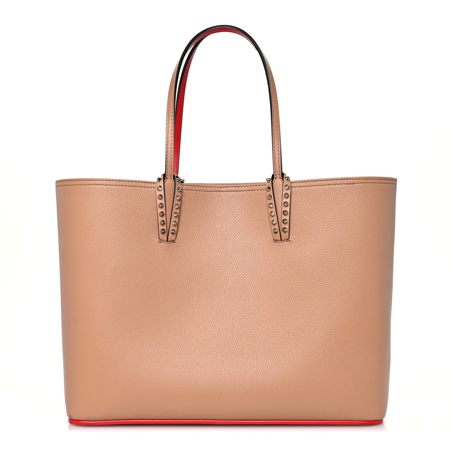Calfskin Spikes East West Cabata Tote Nude