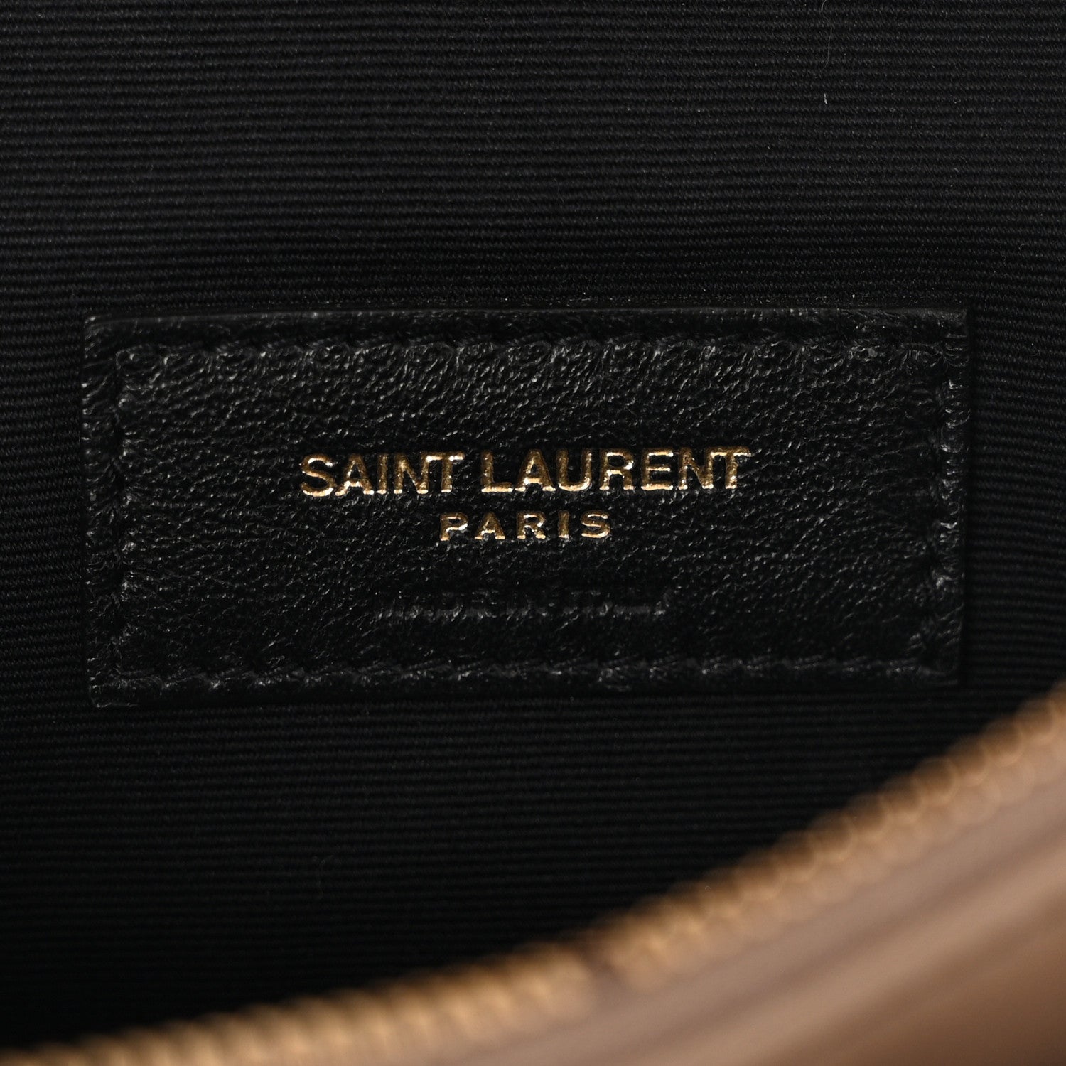 Saint Laurent Lambskin Diamond Quilted Angie Chain Bag Tan 6 of 12