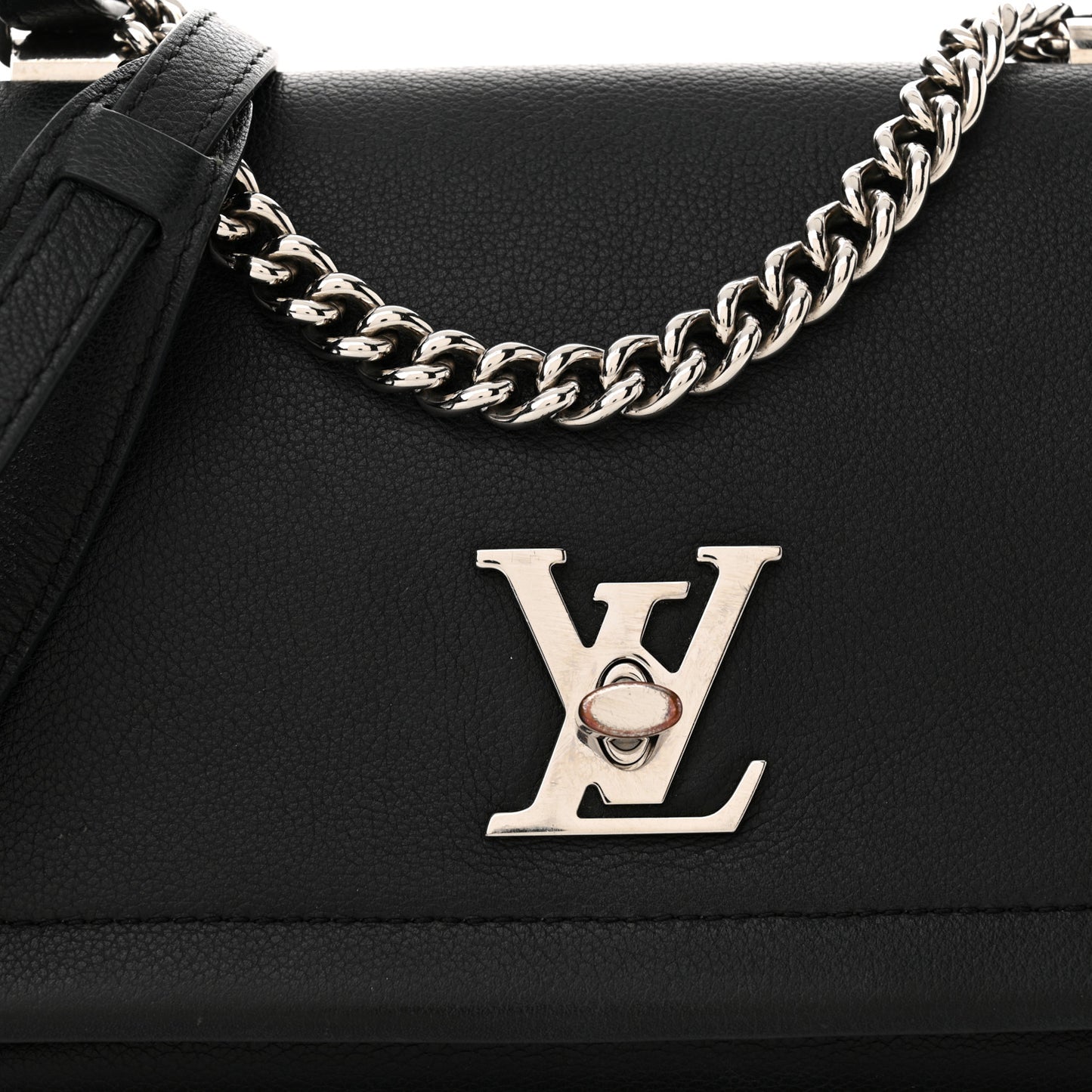 Calfskin Lockme II Chain Bag BB Black