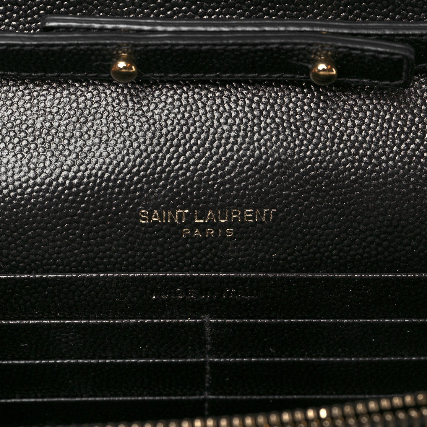 Grain De Poudre Matelasse Chevron Monogram Chain Wallet Black