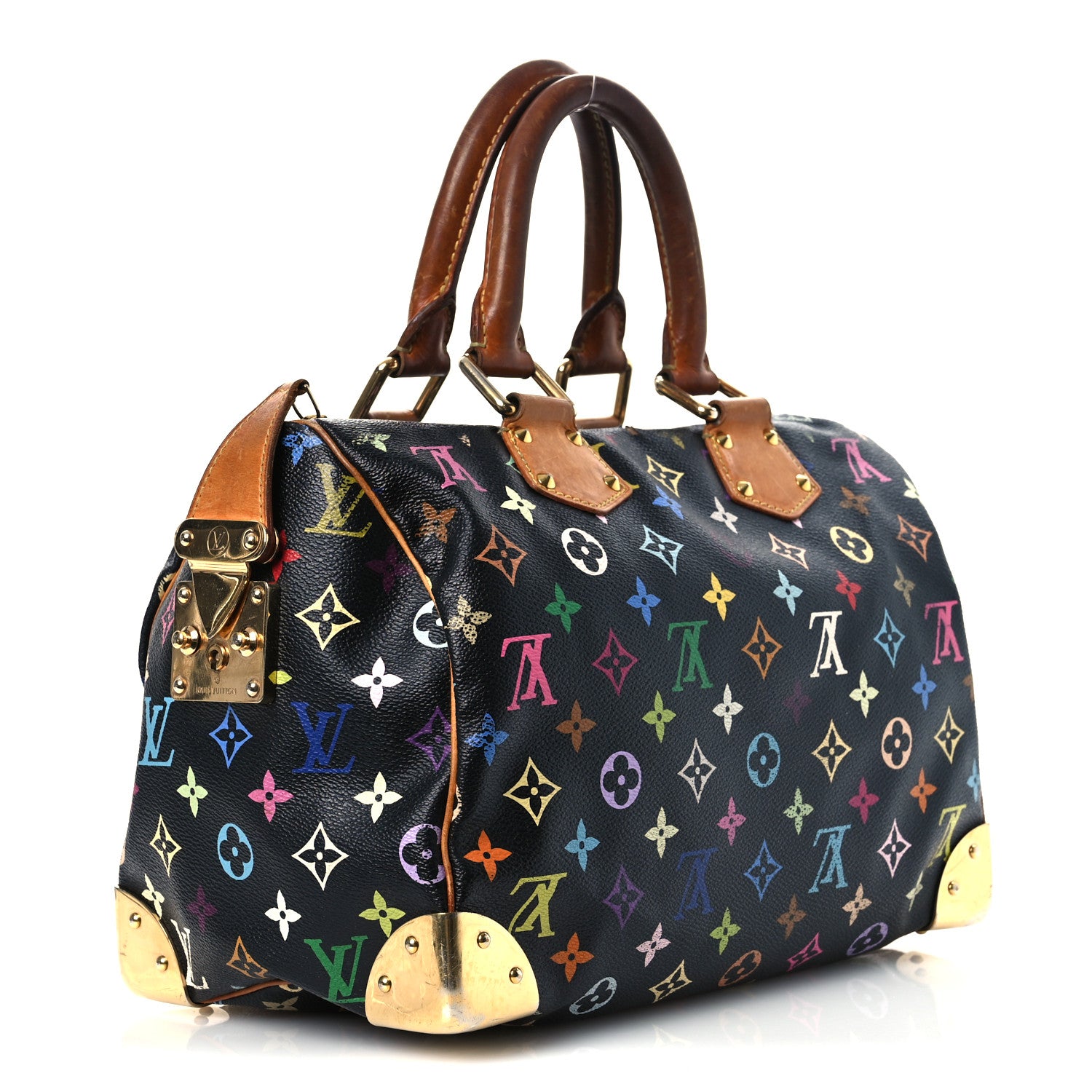Louis Vuitton Monogram Multicolor Speedy 30 Black 3 of 13