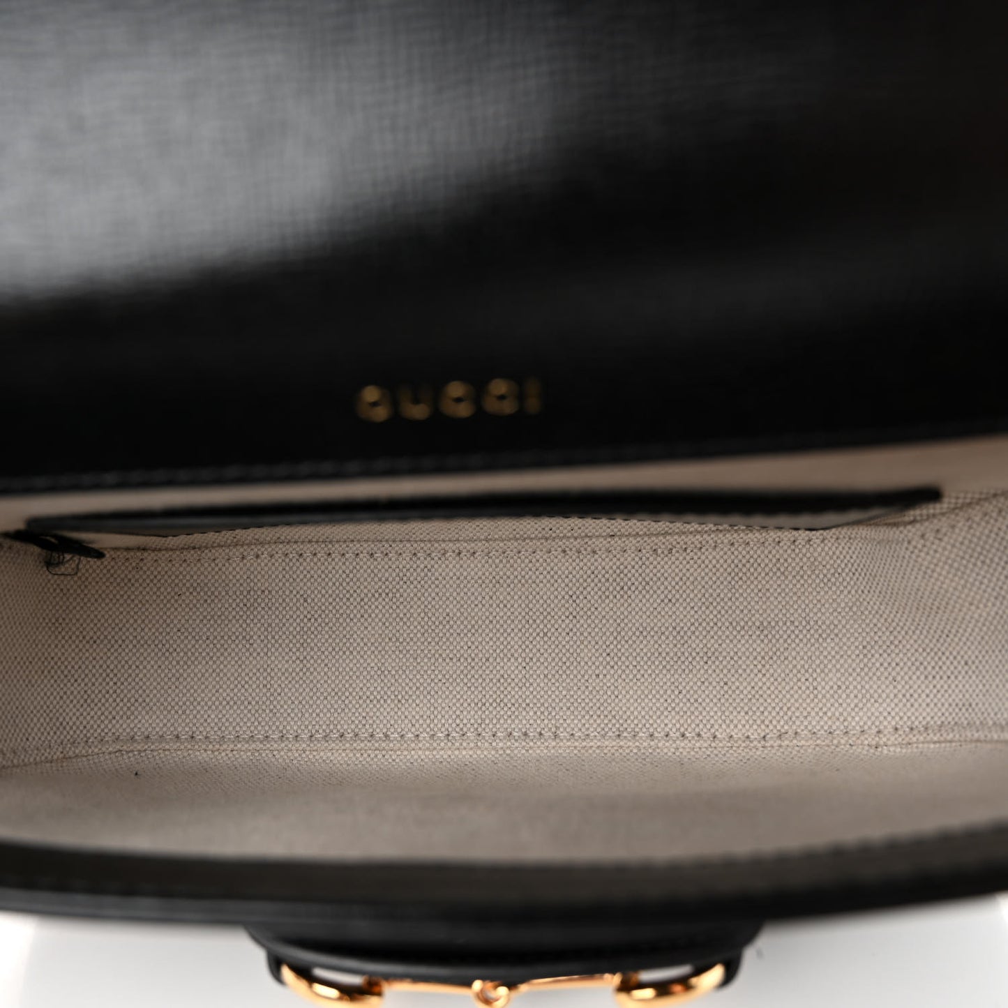 Azalea Calfskin Web Mini Horsebit 1955 Shoulder Bag Black