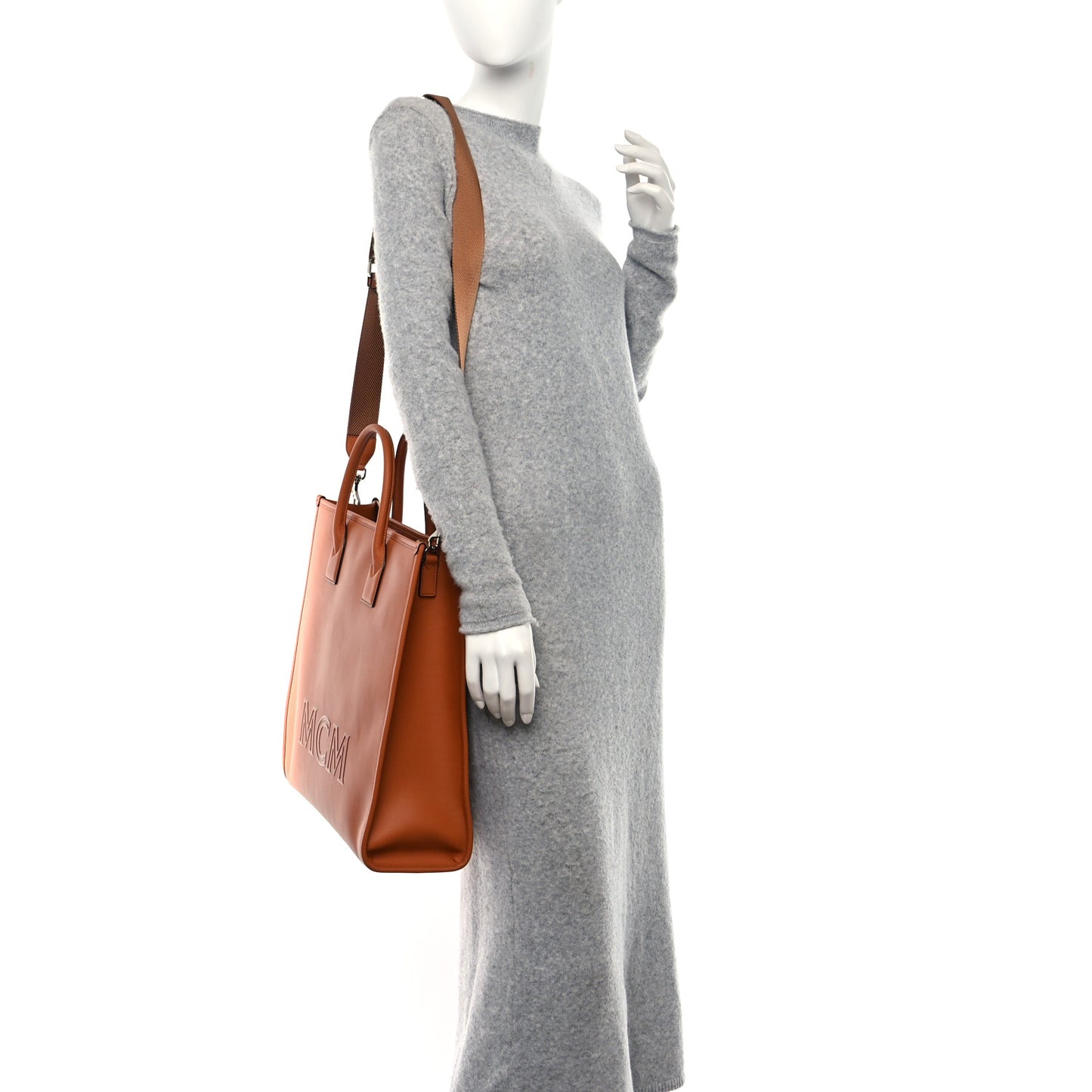 Spanish Calfskin Medium Klassik Tote Cognac