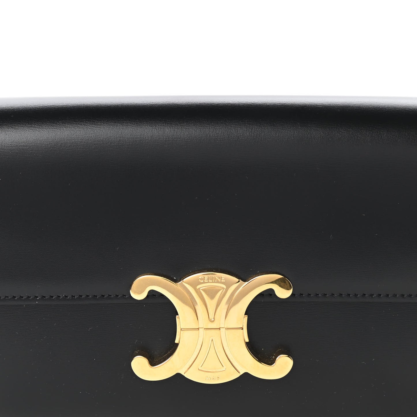 Shiny Calfskin Triomphe Black