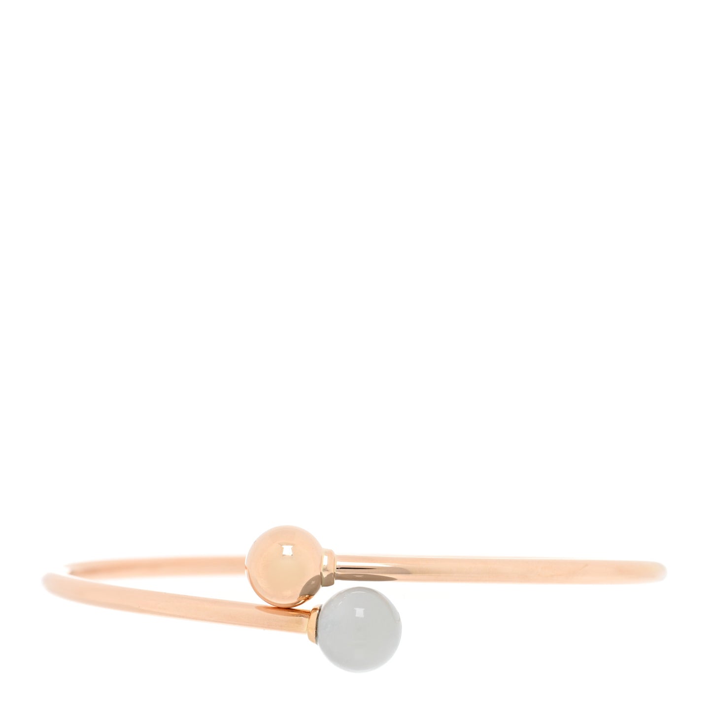 18K Rose Gold Gray Moonstone 8mm HardWear Ball Bypass Bracelet