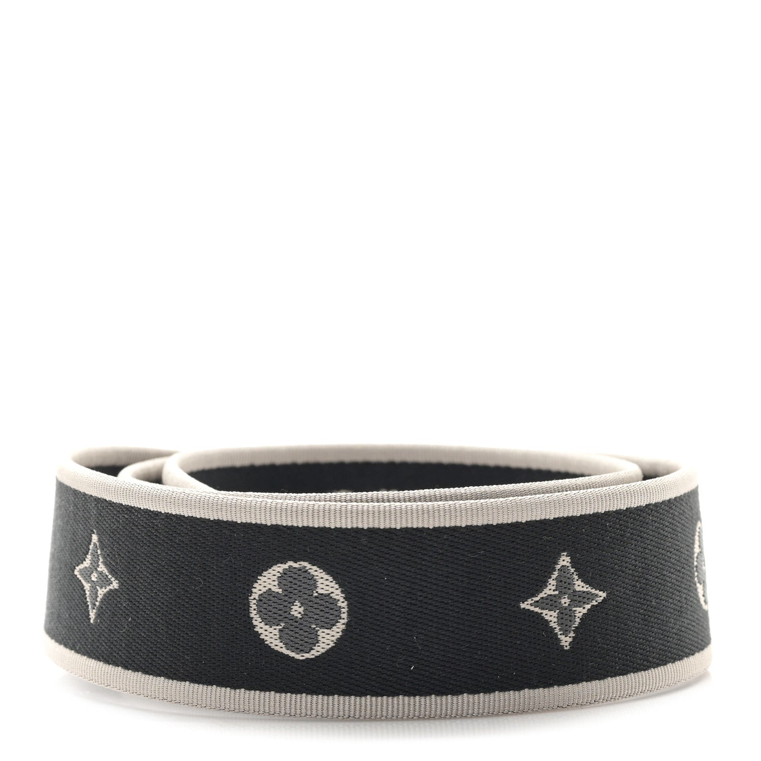 Louis Vuitton Jacquard Diane Shoulder Strap Black Ivory 2 of 3