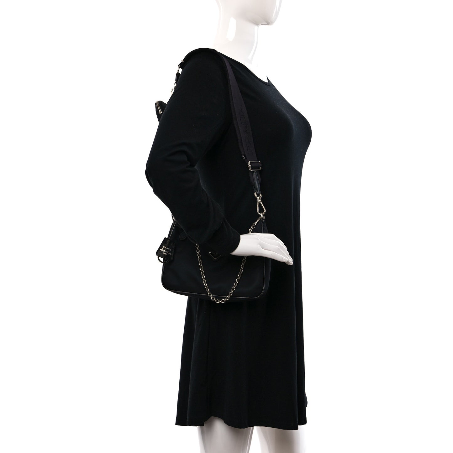 Nylon Re-Edition 2005 Shoulder Bag Black
