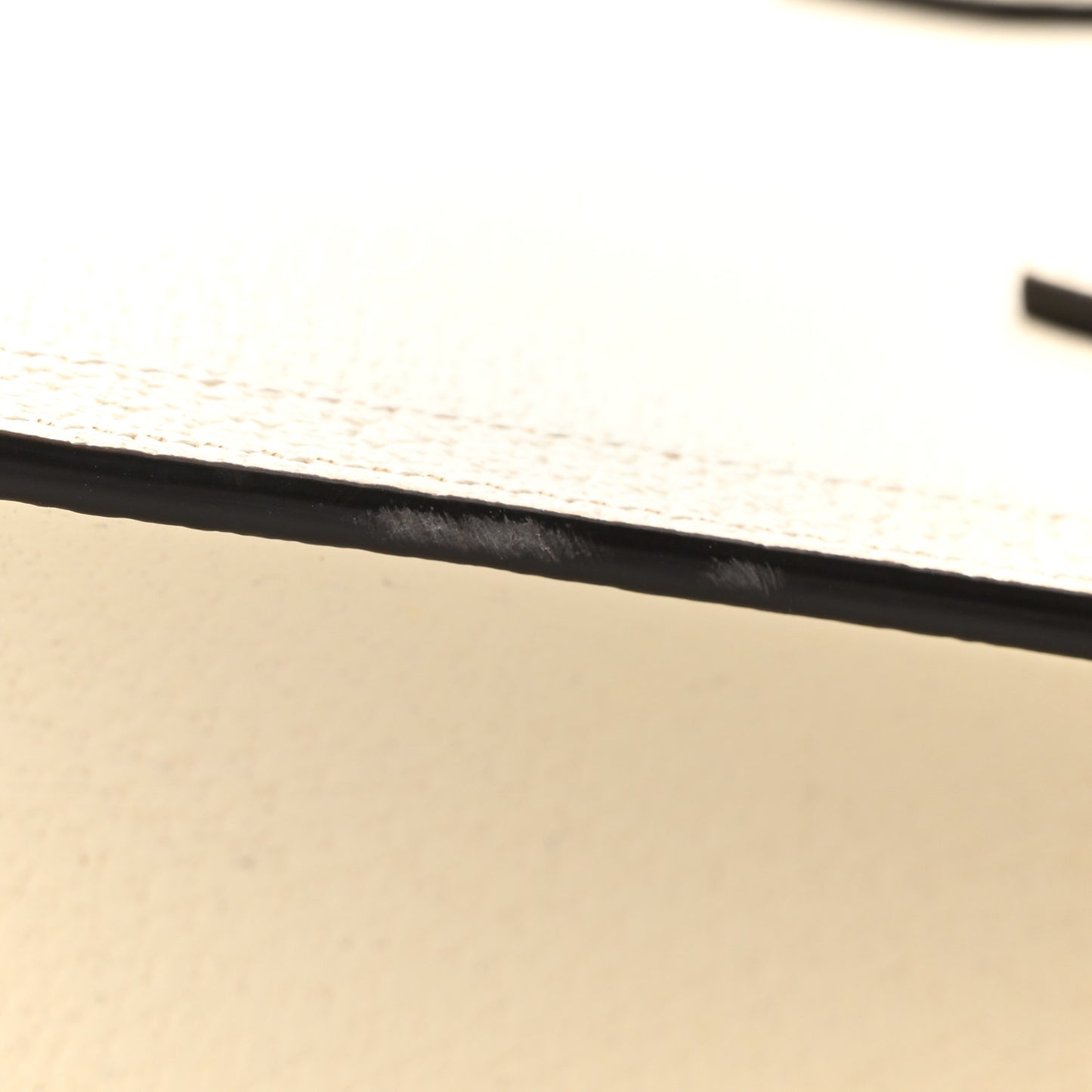 Textured Dollar Calfskin Web Small Diana Tote Bag Mystic White