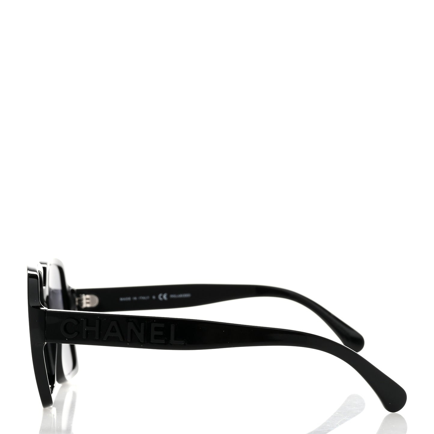 Acetate Polarized Square Sunglasses 5408 Black