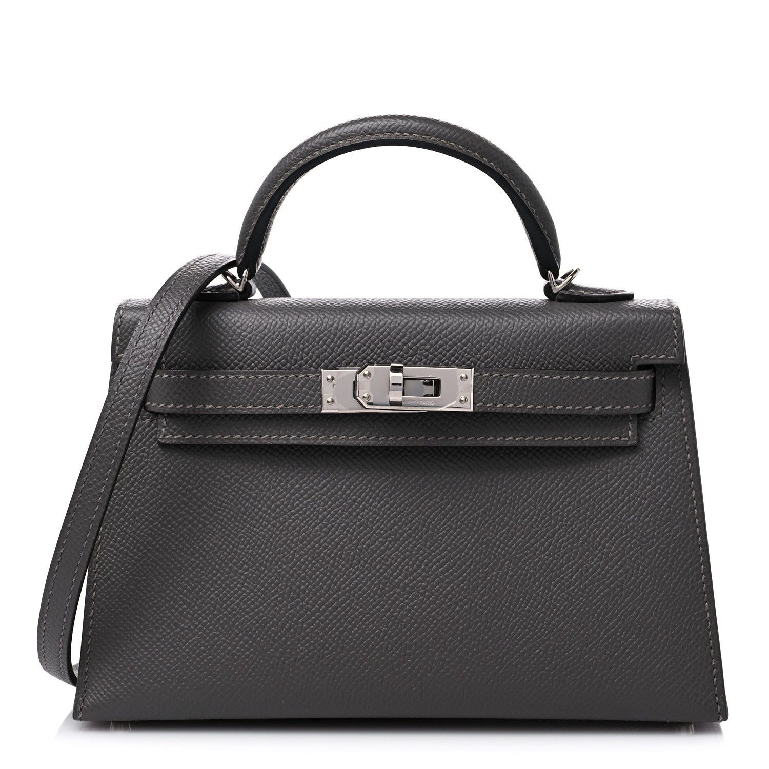 Hermes Epsom Mini Kelly Sellier 20 Gris Meyer 1 of 9