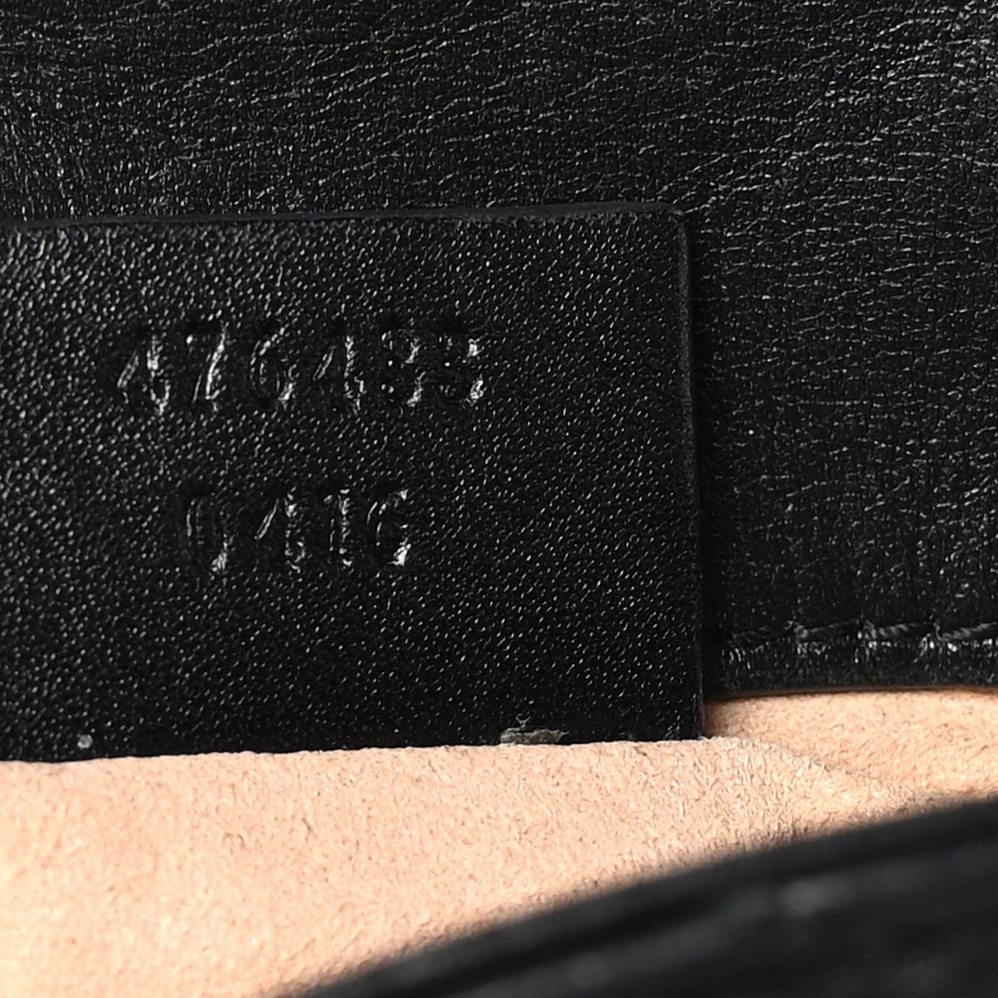 Calfskin Matelasse Super Mini GG Marmont Shoulder Bag Black