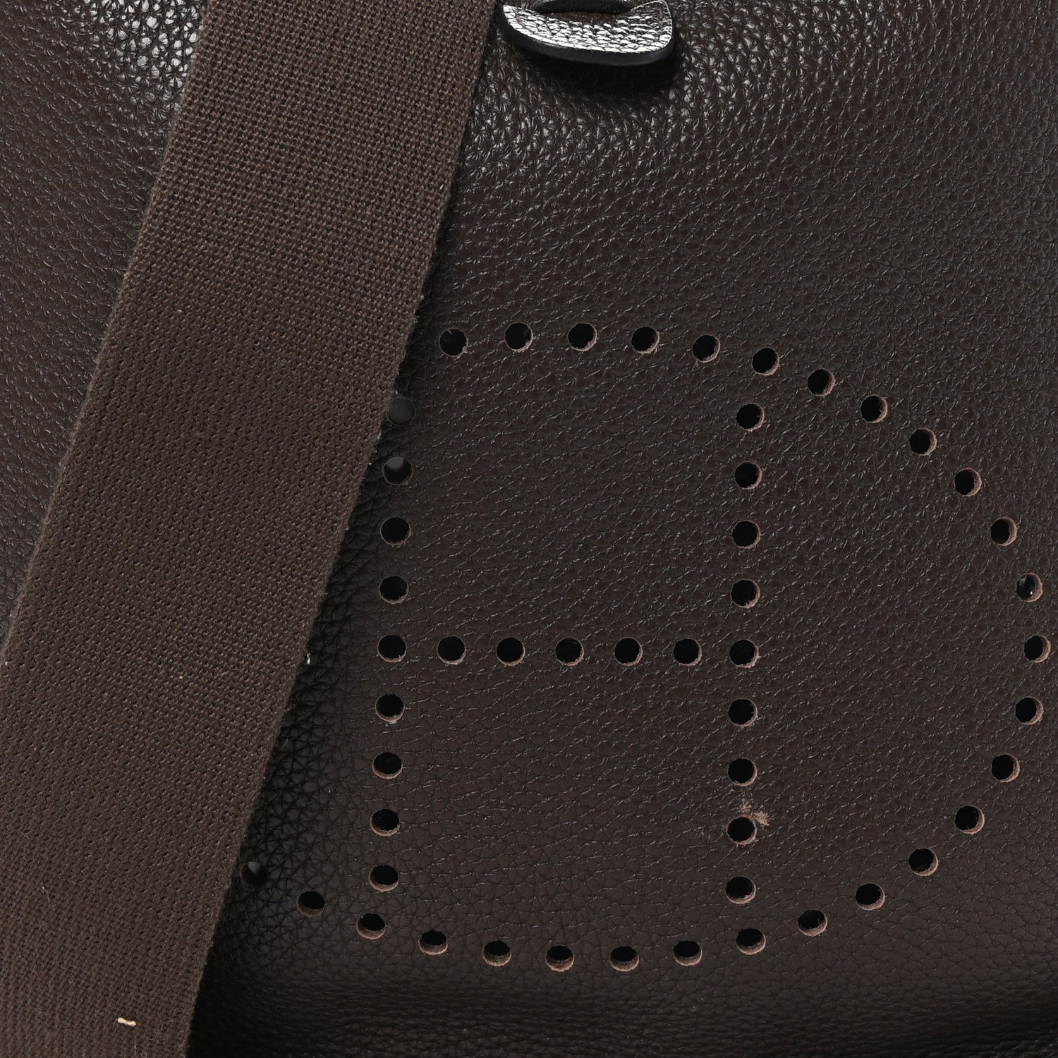 Hermes Taurillon Clemence Evelyne III PM Chocolate 8 of 10