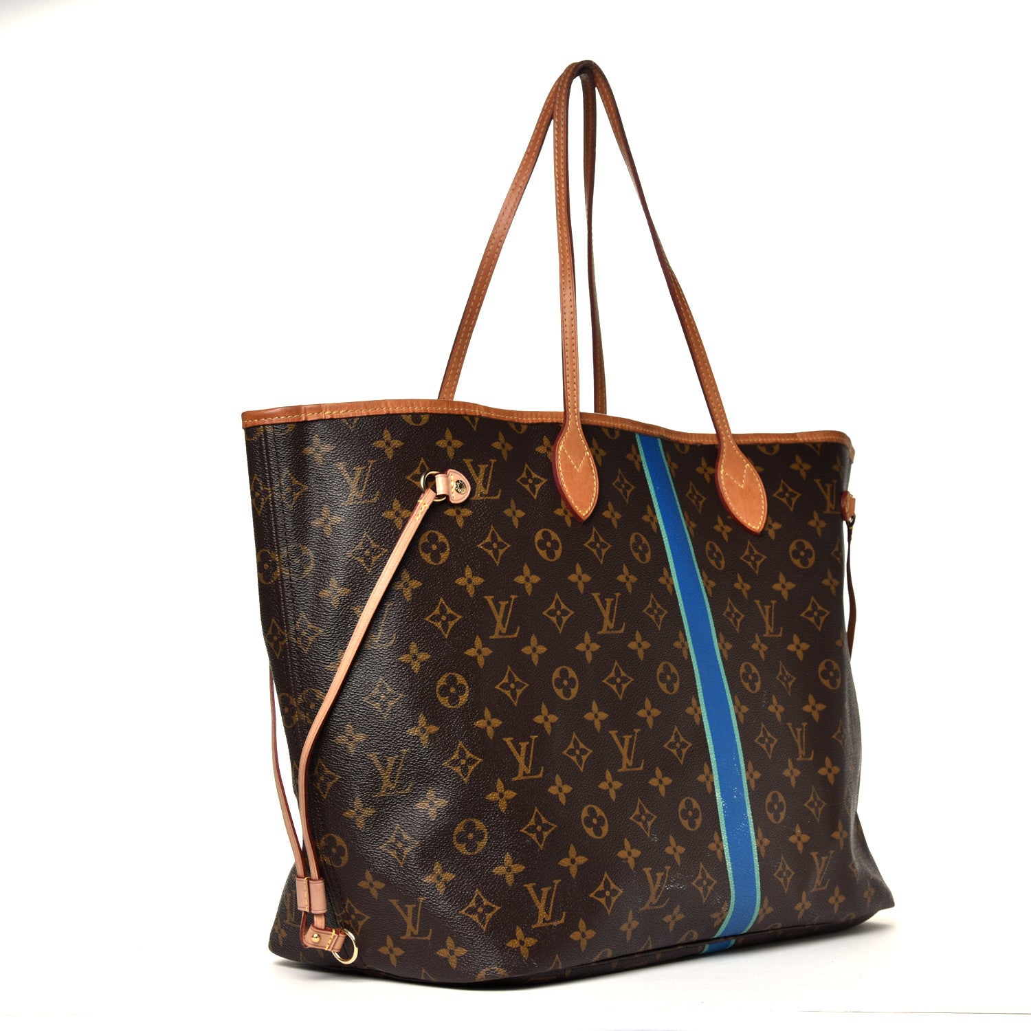 Louis Vuitton Monogram My LV Heritage Neverfull GM Bleu de France Vert Clair 2 of 5