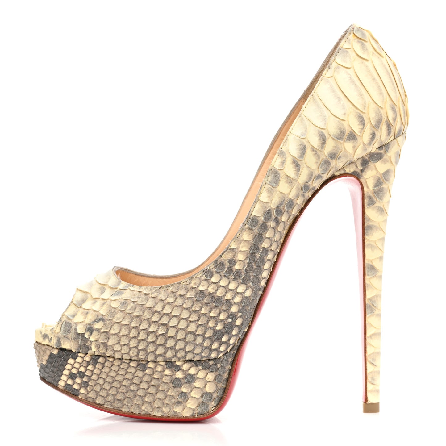 Python Lady Peep 150 Pumps 37.5 Beige