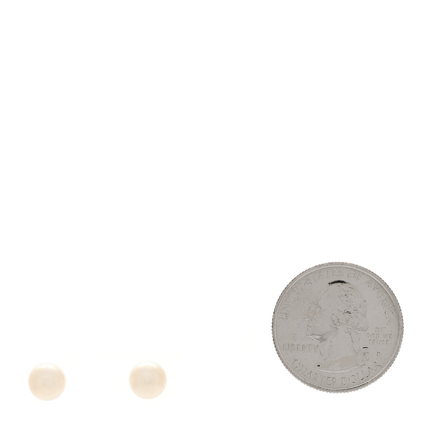 18K White Gold Akoya Pearl 7-7.5mm Signature Earrings