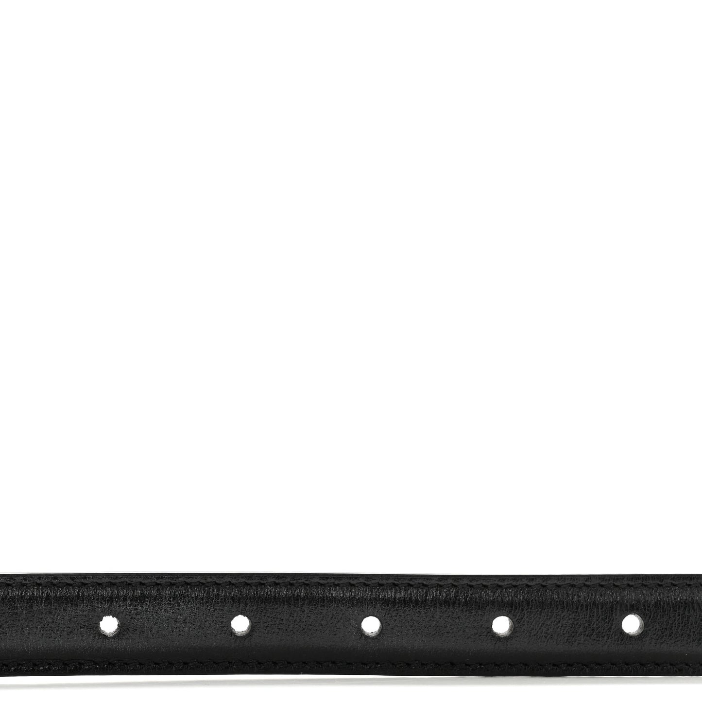 Azalea Calfskin Enamel Monochrome Double G 20mm Belt 75 30 Black