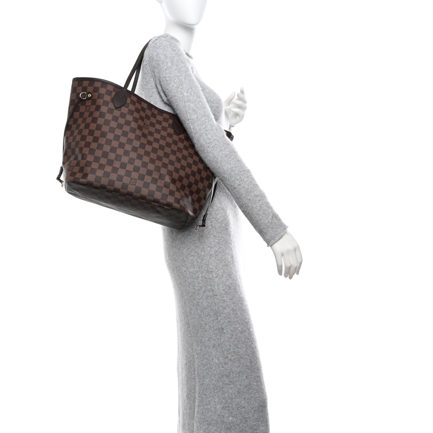 Damier Ebene Neo Neverfull MM Rose Ballerine