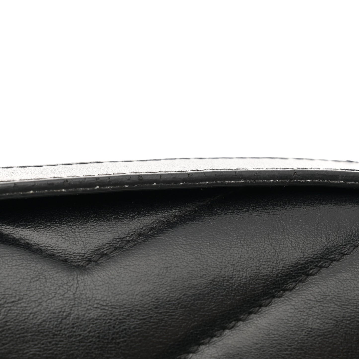 Calfskin Y Quilted Monogram Medium Loulou Chain Satchel Black