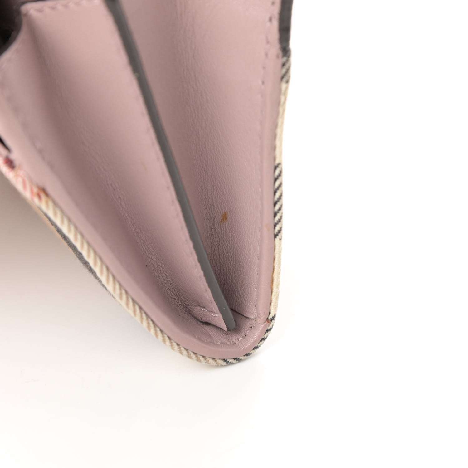 Burberry Calfskin House Check Porter Continental Wallet Pale Orchid 11 of 11