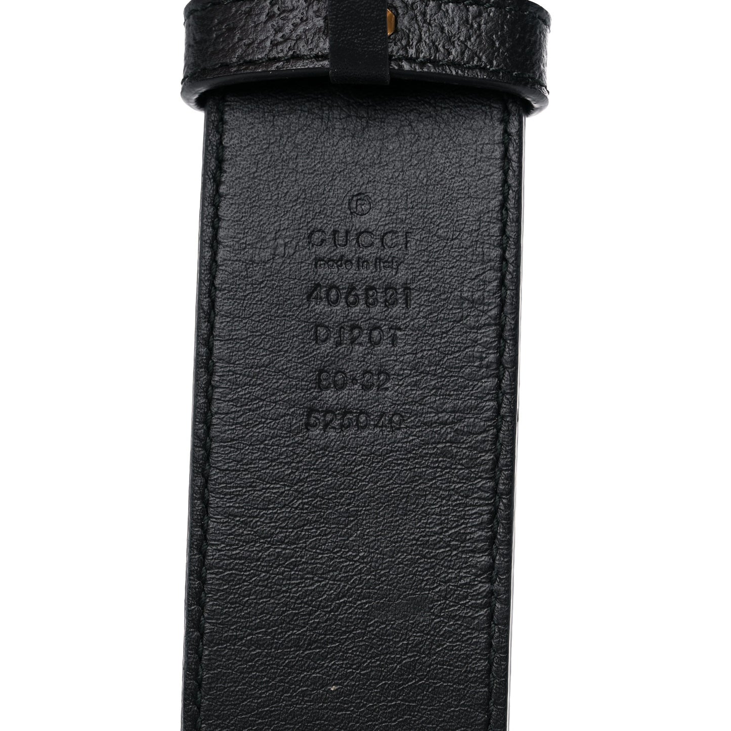 Textured Calfskin Double G 40mm Belt 80 32 Black