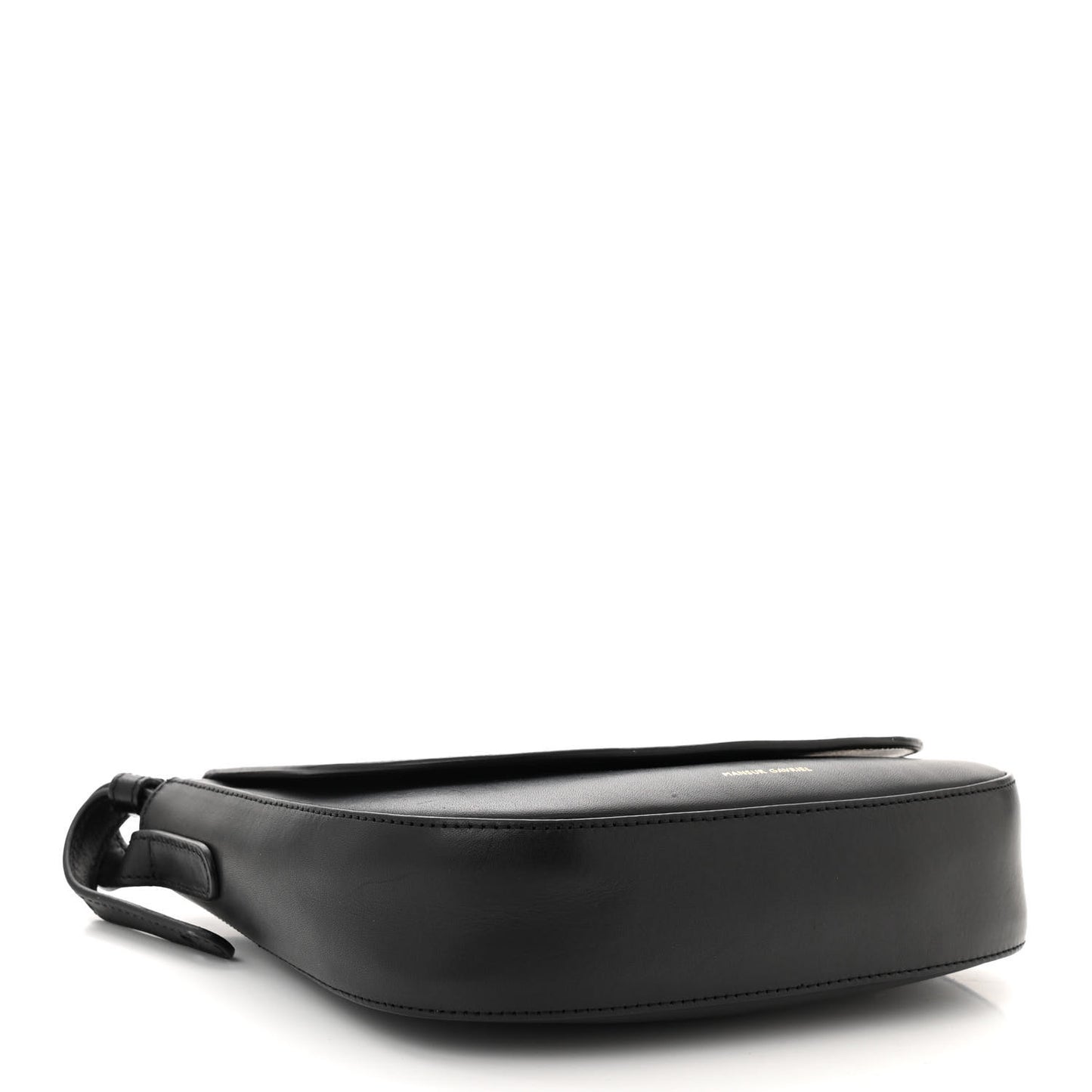 Calfskin Flap Crossbody Bag Black