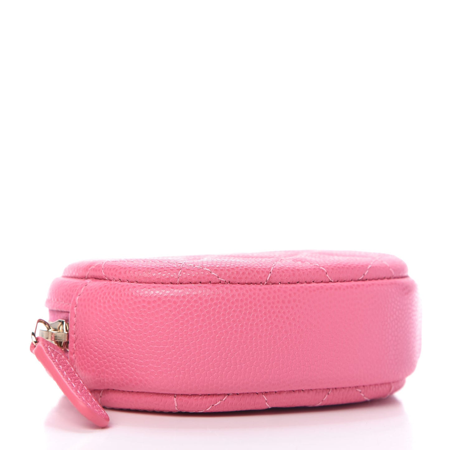 Caviar Quilted Zip Around Classic Coin Purse Pink