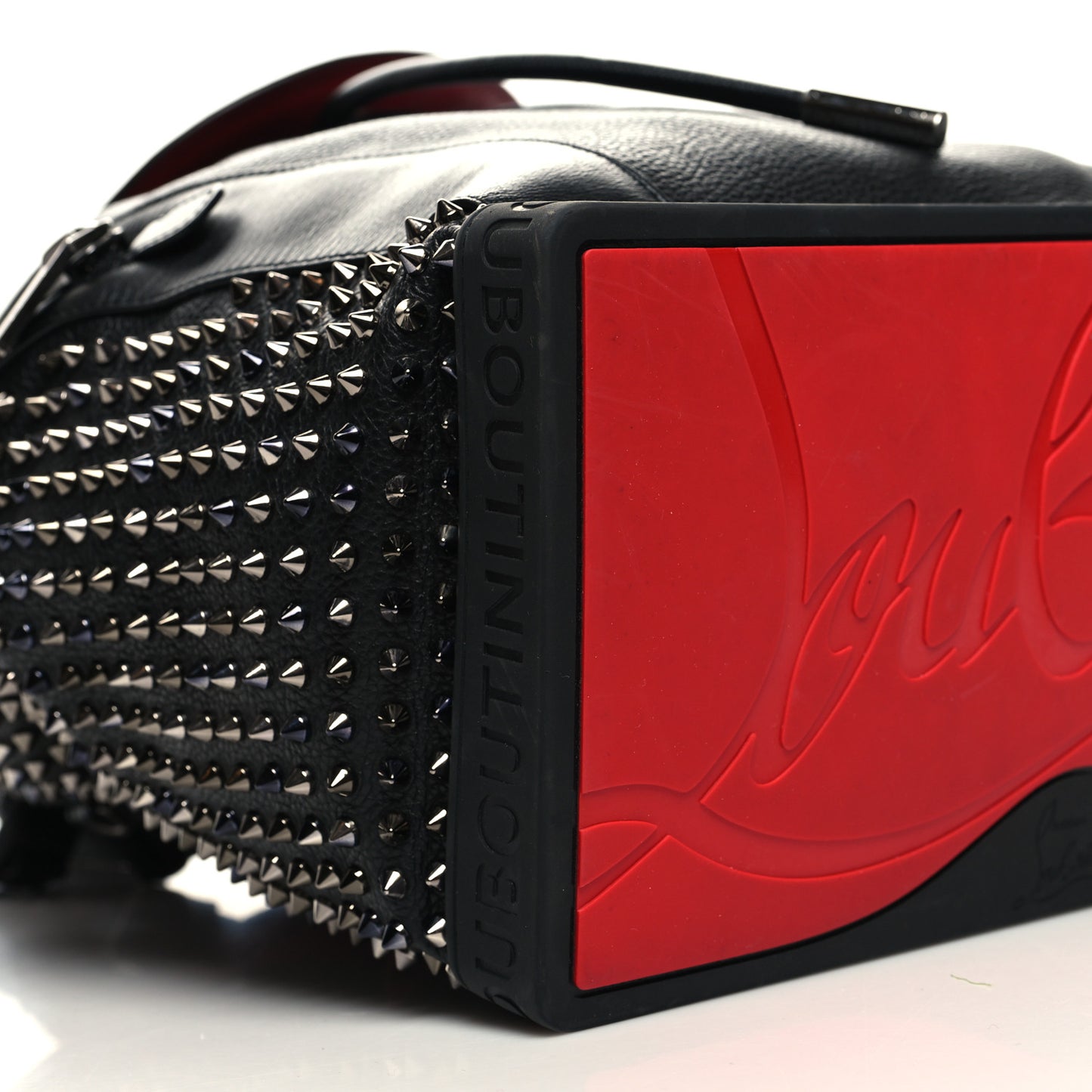 Calfskin Spiked Explorafunk Backpack Black