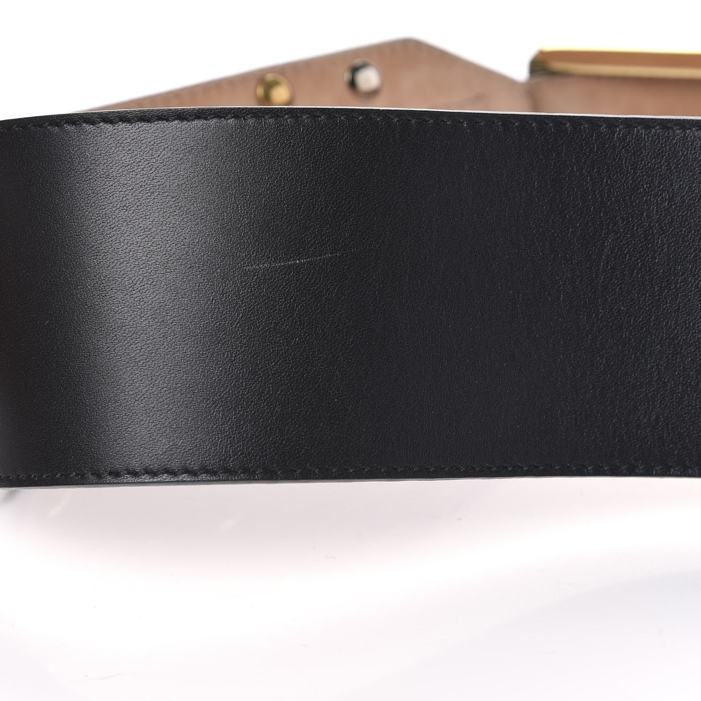 Calfskin Studded Belt 70 28 Black