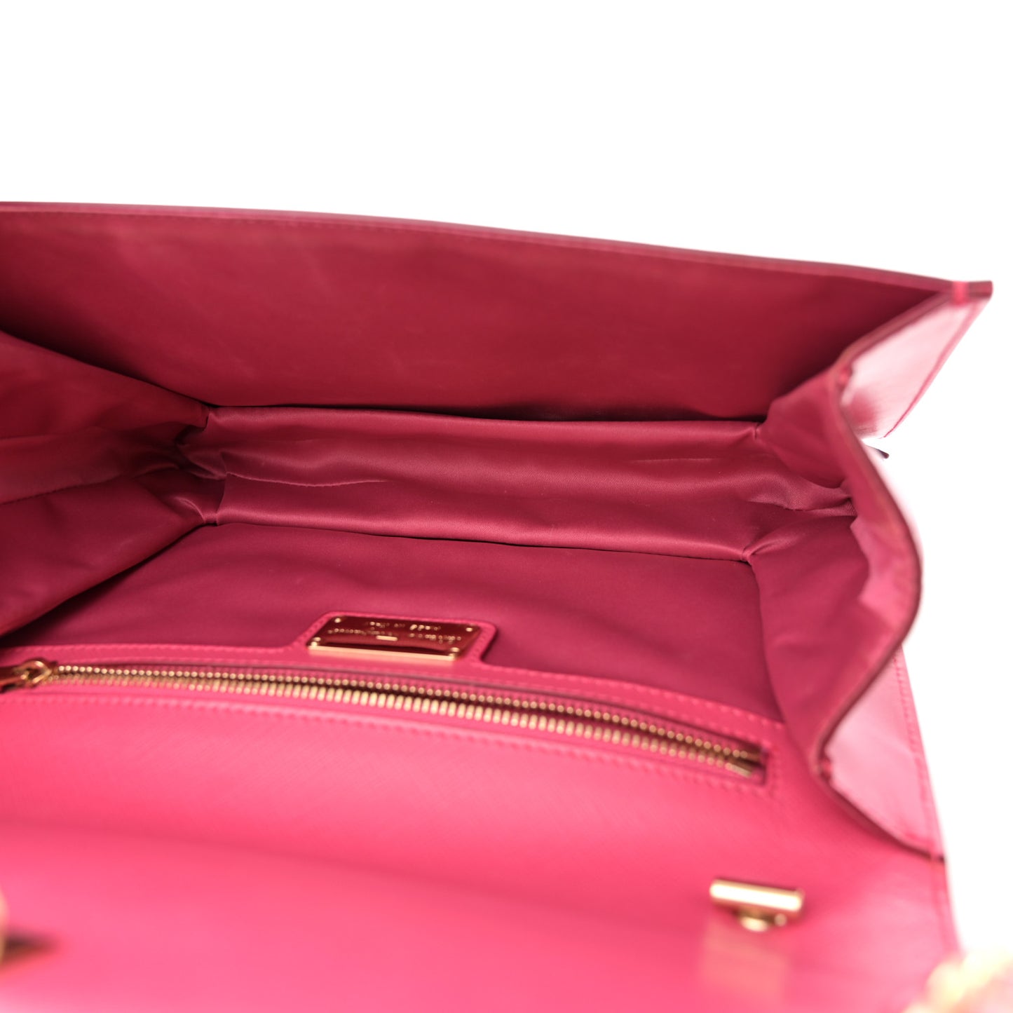 Hammered Calfskin Vara Bow Chain Crossbody Pink