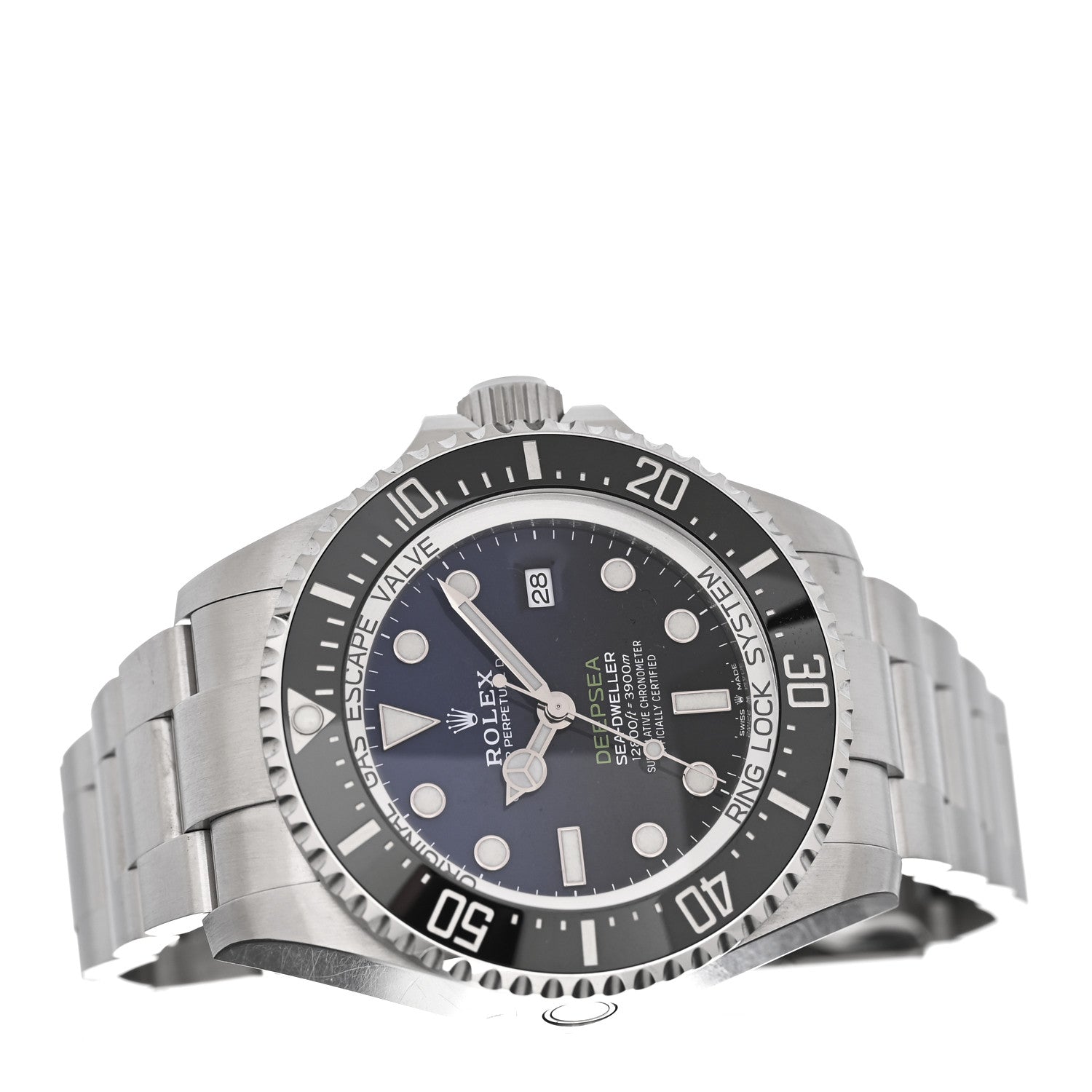 Rolex Stainless Steel 44mm Oyster Perpetual Date Sea-Dweller Deepsea James Cameron Watch Blue 126660 2 of 5