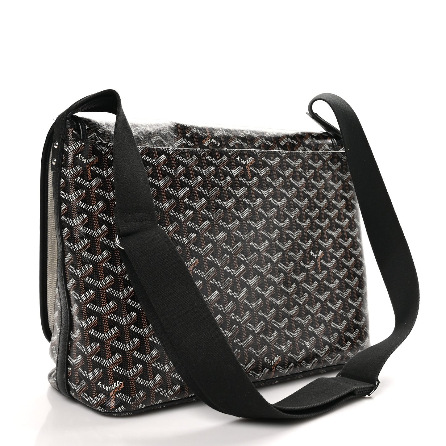 Goyardine Capetien Messenger Bag Black