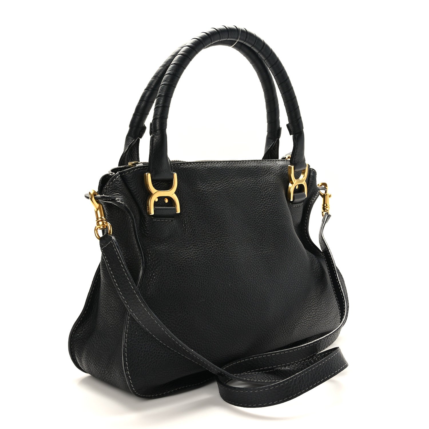Chloe Calfskin Medium Marcie Satchel Black 3 of 8