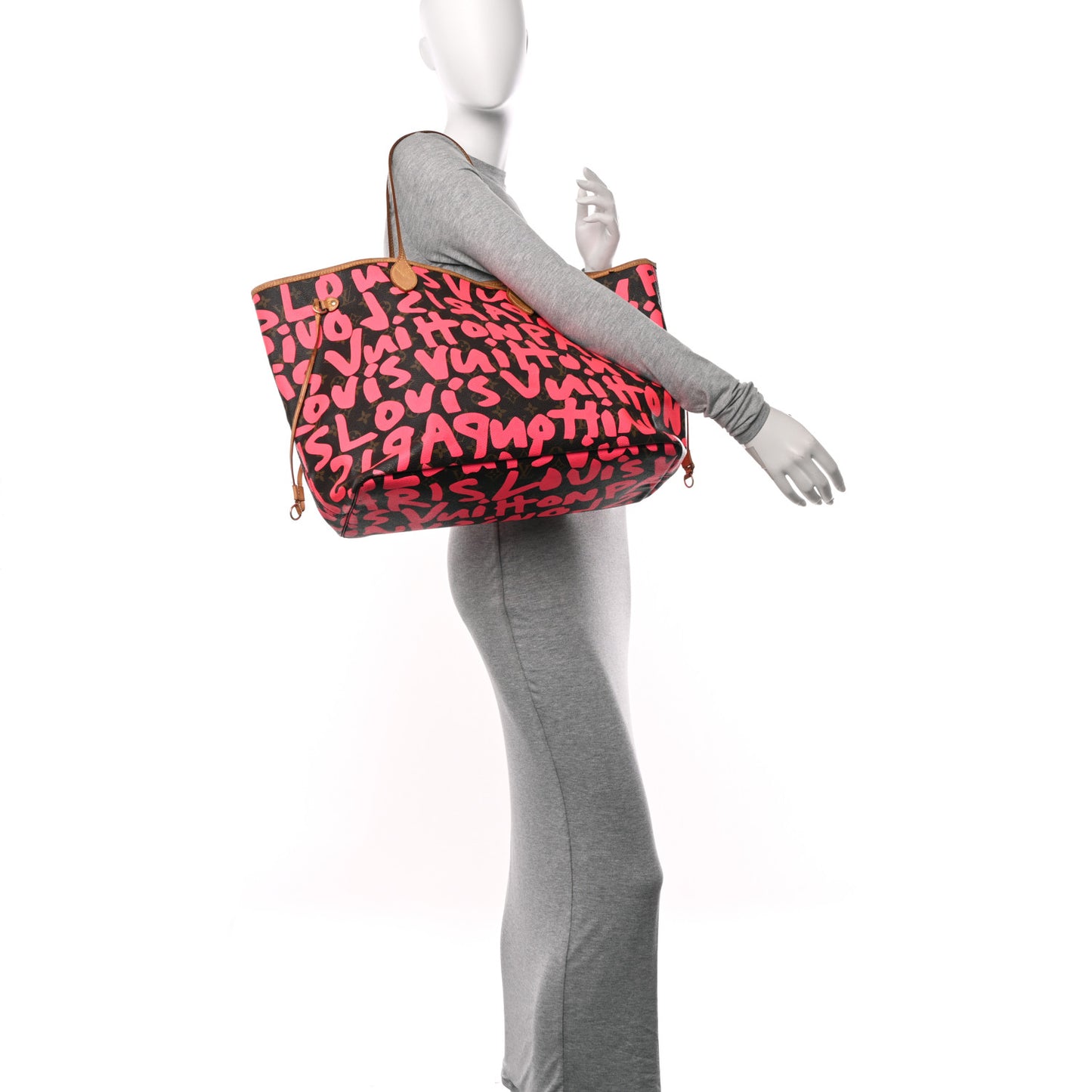 Monogram Graffiti Neverfull GM Fuchsia